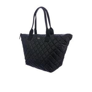 Kate Spade Large Nylon Kirby Black Quilted Tote